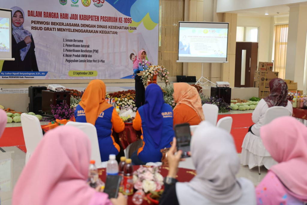 Kerjasama PERWOSI, Dinkes dan RSUD Grati melakukan beberapa kegiatan