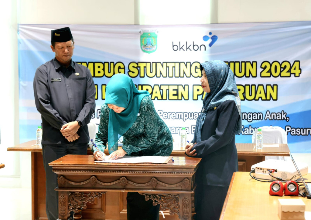 Penandatanganan Komitmen Bersama Perceapata Penurunan Stunting 2024