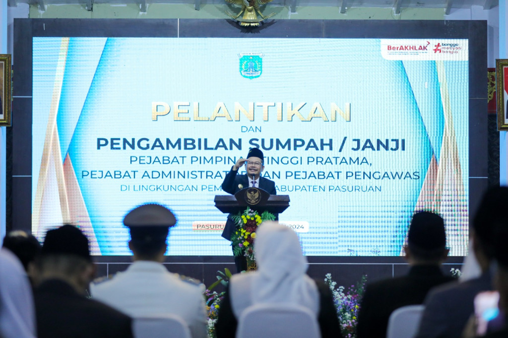 Pelantikan dan Pengambilan Sumpah/Janji Pejabat Pemkab Pasuruan